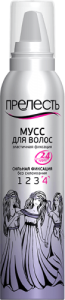 Прелесть Мусс для укладки волос • Сильной Фиксации 160 мл Фотография Прелесть Мусс для укладки волос • Сильной Фиксации 160 мл