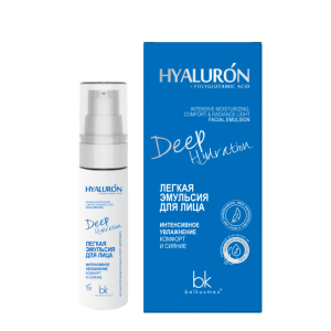 БЕЛКОСМЕКС HIALURON Deep Hydration Лёгкая ЭМУЛЬСИЯ для лица Интенсивное увлажнение, комфорт и сияние