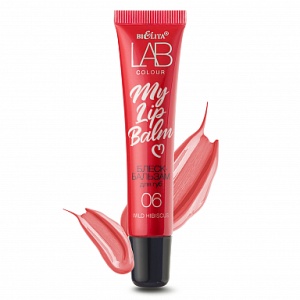 Фотография БЕЛИТА LAB colour • Блеск-бальзам для губ My Lipbalm 06 Wild Hibiscus (туба) 15мл
