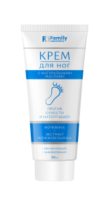 Фотография Family Cosmetics УХОД ЗА НОГАМИ Крем для ног с мочевиной и экстрактом можжевельника • 110мл • арт.FCF-302