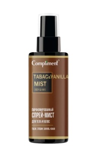 Compliment Спрей-Мист для тела и волос TABAC & VANILLA Парфюмированный, 110 мл арт.890064