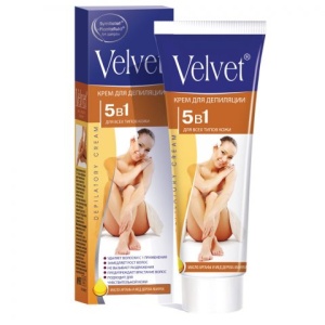 Velvet Крем для депиляции 5 в1 (удаление, замедл.роста, против врастания, увлаж., масло арганы), 100