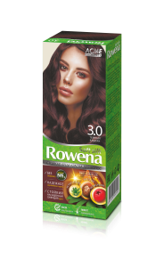 Фотография Rowena Краска для волос • Soft Silk • тон 3.0 • Тёмный Каштан • Без аммиака