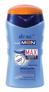 Фотография Витекс Vitex FOR MEN • Max Sport • ЛОСЬОН после бритья для всех тип кожи 150мл, код 62 37