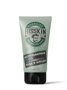 Белита-М HISSKIN Бессульфатная пенка для очищения лица и бороды 140г