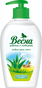 Фотография ПКК Весна Жидкое Мыло • 280мл • Алое и Овсяное Молочко