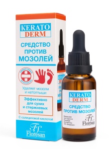 Фотография  FLORESAN KeratoDerm Средство против мозолей и натоптышей, 50 мл арт.Ф-649