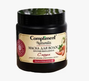 Compliment Naturalis Маска для волос с ПЕРЦЕМ ПРОТИВ ВЫПАДЕНИЯ 500мл/12шт арт. 911887