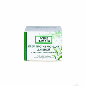 Фотография Эксклюзив-косметик Actuel placenta • КРЕМ С ПЛАЦЕНТОЙ против морщин ДНЕВНОЙ, разлаживает и уменьшает выраженность морщин 50г