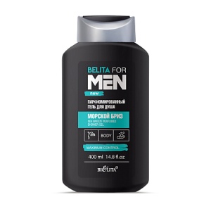 Фотография Белита Гель для душа • Парфюмированный • Морской Бриз • For Men • 400мл