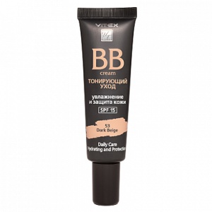 VITEX  BB- крем тон 53 Тонирующий уход SPF15 30мл/12шт Dark beige
