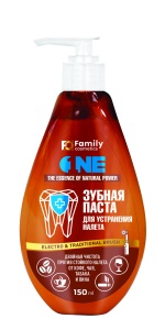 FAMILY COSMETICS Зубная Паста ДЛЯ УСТРАНЕНИЯ НАЛЁТА, флакон 150мл Арт.FTPO-5002