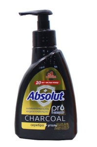 Фотография Абсолют Жидкое Мыло •  250г PRO Серебро и Уголь • арт.5197