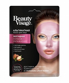 Фотография Фитокосметик Альгинатная МАСКА для лица • ПЕПТИДНАЯ "Beauty Visage • 20г  • арт.7647