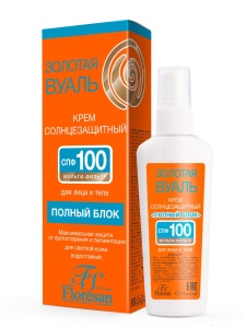 Фотография Флоресан Beauty SUN • Солнцезащитный  • Крем "ПОЛНЫЙ БЛОК" SPF 100, 75мл • арт.Ф-285