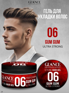 Фотография Glance Professional Гель для укладки волос • GUM  GUM 06 • 300 мл   Срок 06.2026