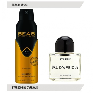 Фотография Beas Парфюмированный дезодорант • W543 • Byredo Bal D'afrique • Unisex • 200мл