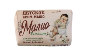 Фотография ЭФКО Косметик Мыло туалетное • 90гр • ДЕТСКОЕ с Ромашкой МАЛИО Натуральное • арт.80735