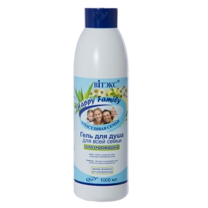ВИТЭКС HAPPY FAMILY ГЕЛЬ д/душа АЛОЭ+РОМАШКА,1000мл