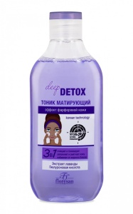 Флоресан Deep Detox Тоник матирующий, 300мл/8шт, арт.Ф-18а