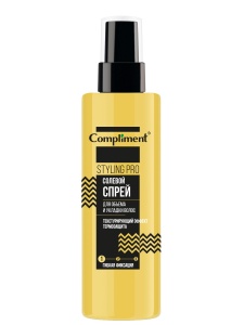 Compliment STYLING PRO Спрей Солевой для Объёма и Укладки волос Гибкая фиксация, 200 мл арт.918336 Фотография  Compliment STYLING PRO Спрей Солевой для Объёма и Укладки волос Гибкая фиксация, 200 мл арт.918336