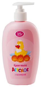 Фотография Iris Крем-мыло детское с КАЛЕНДУЛОЙ • 250 мл