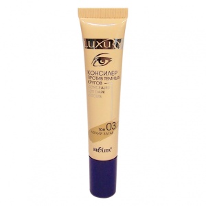 Фотография Белита LUXURY КОНСИЛЕР против темных кругов тон 03 Легкий загар (туба 15 мл)