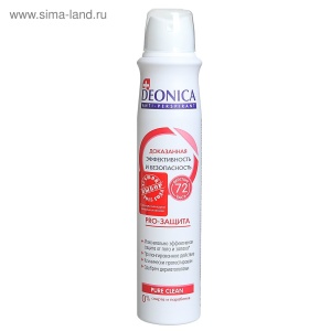 ДЕОНИКА АНТИПЕРСПЕРАНТ 200 мл Спрей ПРО-Защита, арт. 11-027