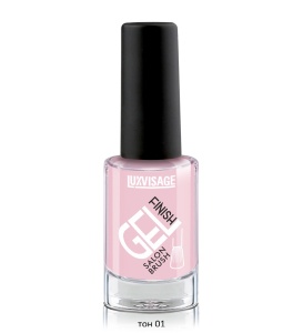 LUX visage ЛАК д/ногтей GEL finish тон 01 (серо-розовый)/9г/6шт, арт.К224