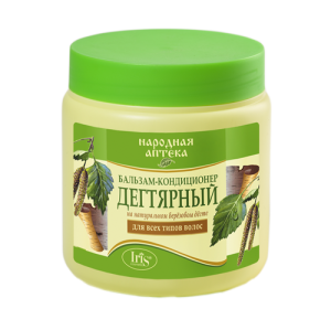 Iris Нар/аптека Бальзам-конд. ДЕГТЯРНЫЙ д/всех типов волос 500мл/12шт