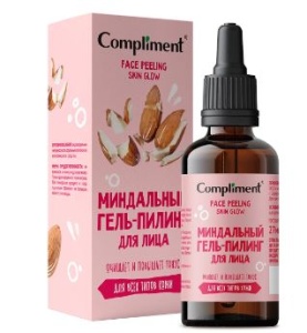Compliment FACE PEELING Миндальный ГЕЛЬ-ПИЛИНГ для лица, 27мл, арт.914185