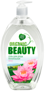 КЛЕВЕР Гель для душа ORGANIC BEAUTY Питательный (для чувствительной кожи), 1000мл