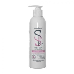 Фотография Compliment Silk Skin Крем-шелк для рук и ногтей Смягчающий, во флаконе 200мл • арт.799303