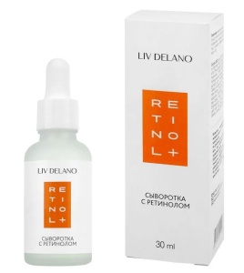 Фотография  LIV DELANO Retinol Сыворотка для лица с Ретинолом, 30мл