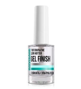 Фотография Люкс Визаж Топ покрытие для ногтей • Lux Visage • GEL FINISH 8гарт.К502