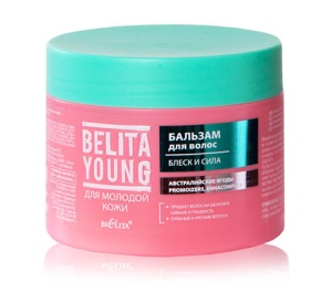 БЕЛИТА BELITA YOUNG БАЛЬЗАМ для волос Блеск и сила 300 мл