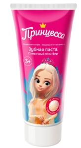 Фотография Принцесса Детская зубная паста • СЛИВОЧНЫЙ ПЛОМБИР • 65г