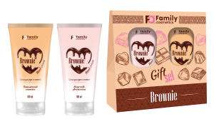 Фотография Family Cosmetics Подарочный набор • Для женщин • Brownie • Кремы для рук и ногтей Искусство Увлажнения +Витаминный Коктейль • арт.FPN-10503