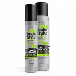 Фотография Витекс KERATIN PRO Style • Лак для волос 215мл БЕЗУПРЕЧНЫЙ ОБЪЕМ И ФИКСАЦИЯ экстрасильная фиксация