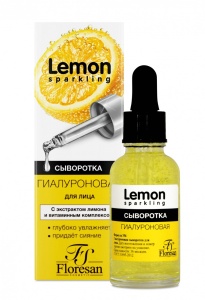 Флоресан Sparkling Lemon Сыворотка Гиалуроновая для лица, 30мл арт.Ф-354