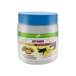 Фотография Эксклюзив-косметик Бальзам-маска • АРГАНИЯ с экстрактом ВАНИЛИ • Для сухих, тонких, выпадающих волос • 500г