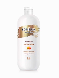 Фотография  Iris BONJOUR Beauty Line Шампунь объём и густота волос PROVOLUME, 500 мл