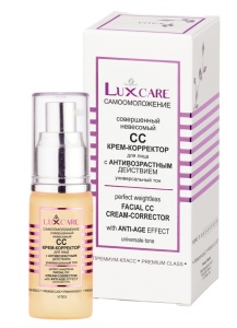 Витэкс LUX CARE СС КРЕМ-КОРРЕКТОР Совершенный невесомый для лица с антивозрастным действием, 30мл/15