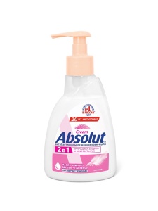 Фотография Абсолют Жидкое Мыло •  2 в 1 Нежная Антибактериальный • 250мл
