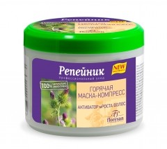 Флоресан Репейник Горячая МАСКА-КОМПРЕСС-Активатор роста волос, 450мл/6шт, арт.Ф-86