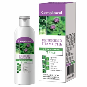 Фотография Compliment ШАМПУНЬ репейный с комплексом 7 трав 200 мл • арт.910026