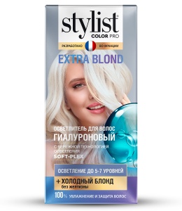 Фотография Global Bio Cosmetic Осветлитель для волос • Гиалуроновый • Extra Blond • 98мл • Арт.Gb-7985