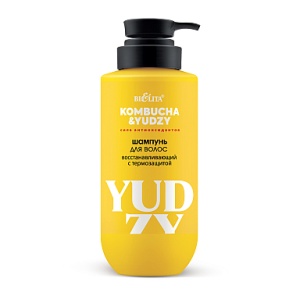 Фотография  БЕЛИТА Kombucha & Yudzy Шампунь для волос Восстанавливающий с термозащитой, 400 мл