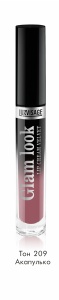 Л-В Жидкая Губная помада GLAM LOOK  № 209 Акапулько LUX visage/5 шт.