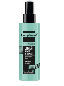 Фотография  Compliment STYLING PRO Спрей для укладки волос от корней Сильная фиксация, 150 мл арт.918329